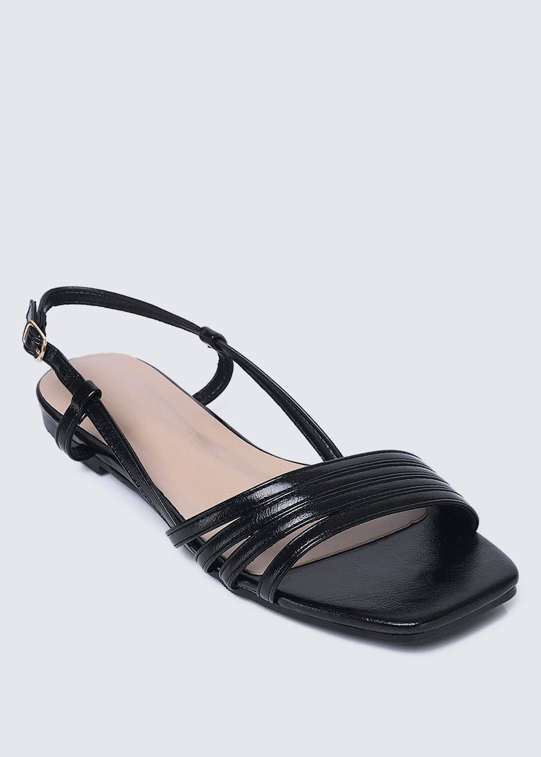 Elsie Comfy Sandals In BlackShoes - myballerine