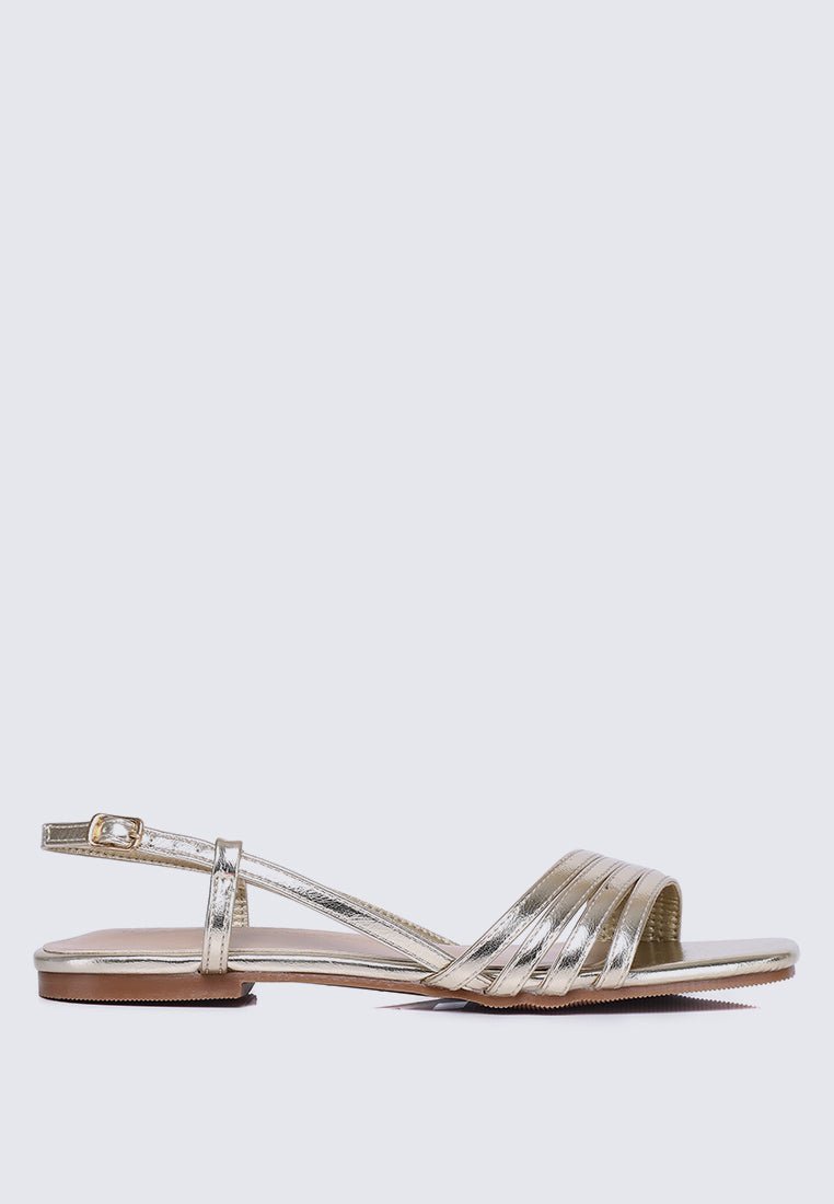 Elsie Comfy Sandals In GoldSandals - myballerine