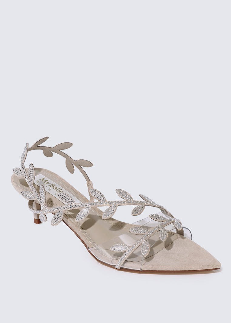 Elysian Comfy Heels In BeigeHeels - myballerine