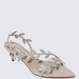 Elysian Comfy Heels In BeigeHeels - myballerine