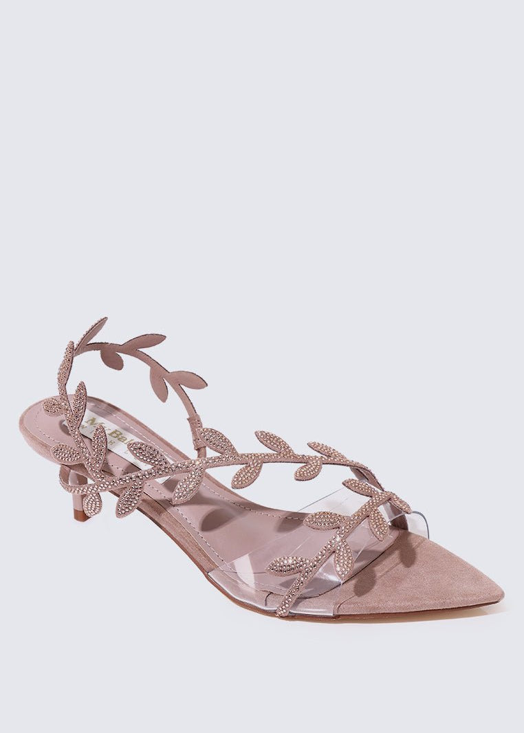 Elysian Comfy Heels In Nude PinkHeels - myballerine