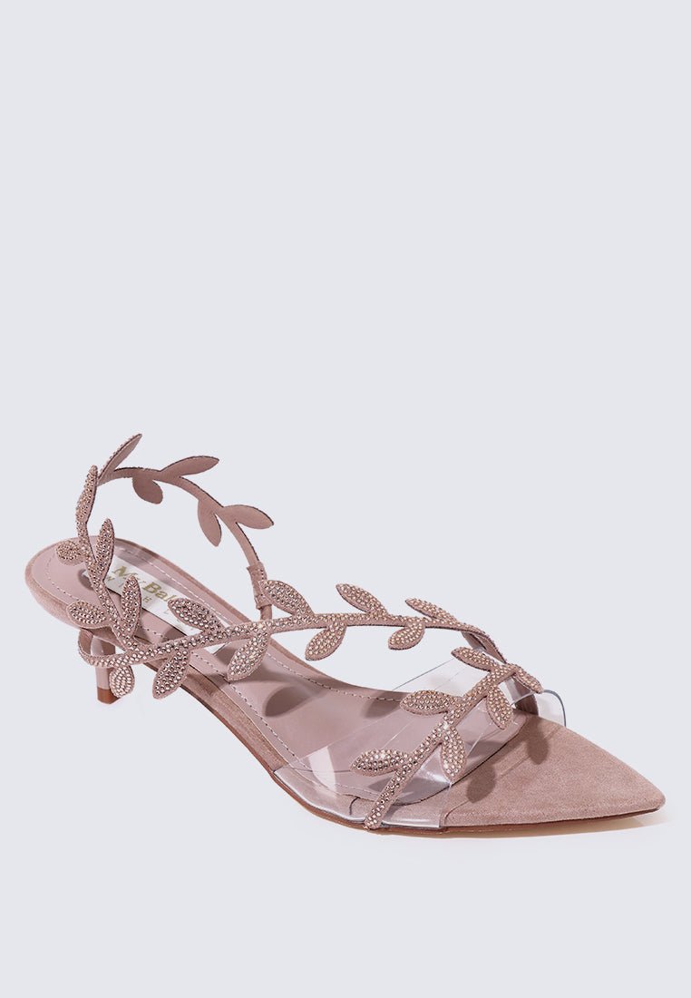 Elysian Comfy Heels In Nude PinkHeels - myballerine