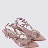 Elysian Comfy Heels In Nude PinkHeels - myballerine