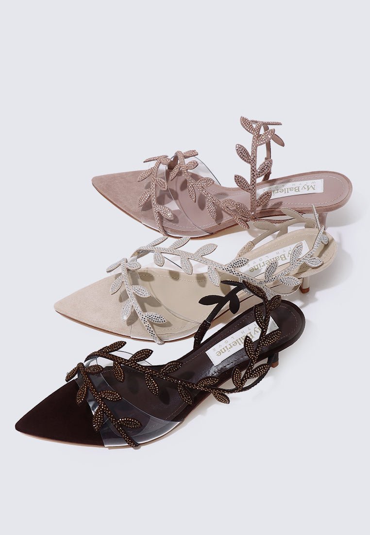 Elysian Comfy Heels In Nude PinkHeels - myballerine