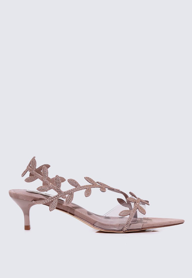 Elysian Comfy Heels In Nude PinkHeels - myballerine