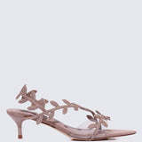 Elysian Comfy Heels In Nude PinkHeels - myballerine