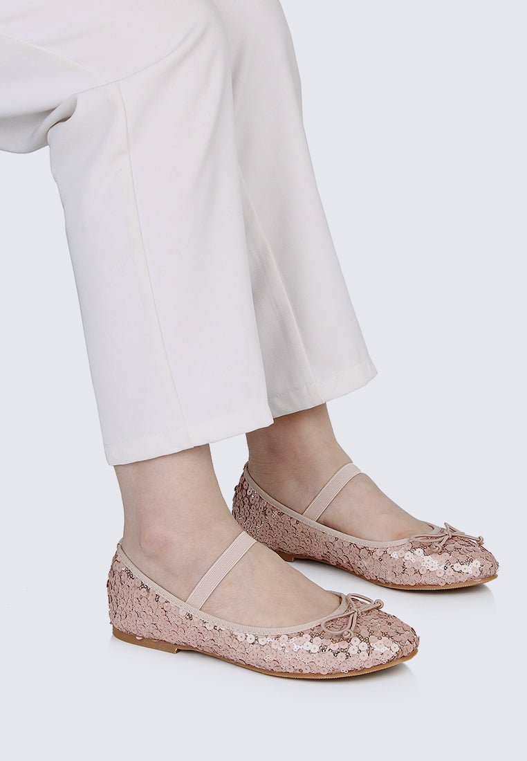 Emerson Comfy Ballerina In ChampagneShoes - myballerine