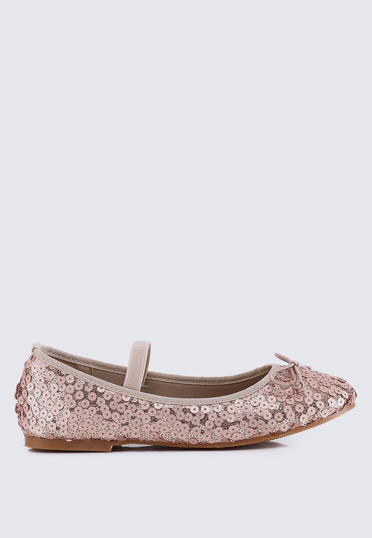 Emerson Comfy Ballerina In ChampagneShoes - myballerine