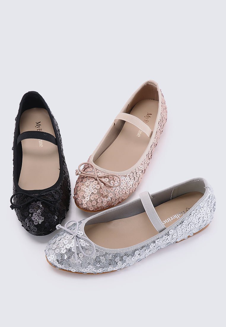 Emerson Comfy Ballerina In ChampagneShoes - myballerine