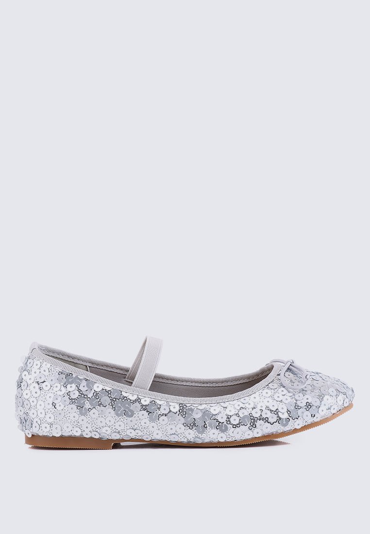 Emerson Comfy Ballerina In SilverShoes - myballerine