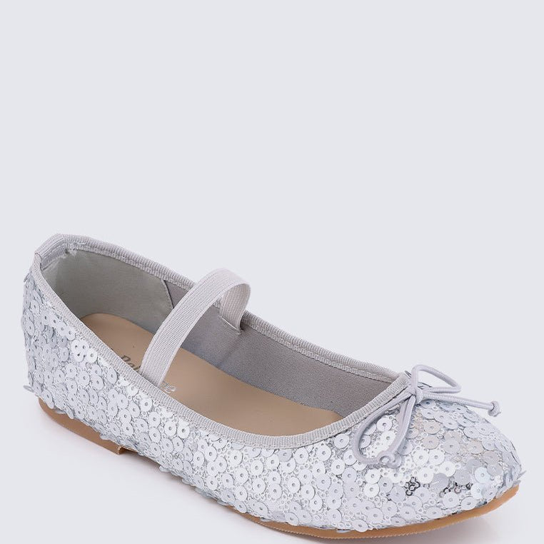 Emerson Comfy Ballerina In SilverShoes - myballerine