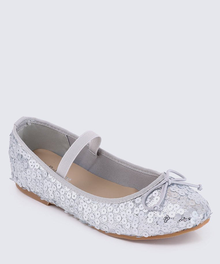 Emerson Comfy Ballerina In SilverShoes - myballerine