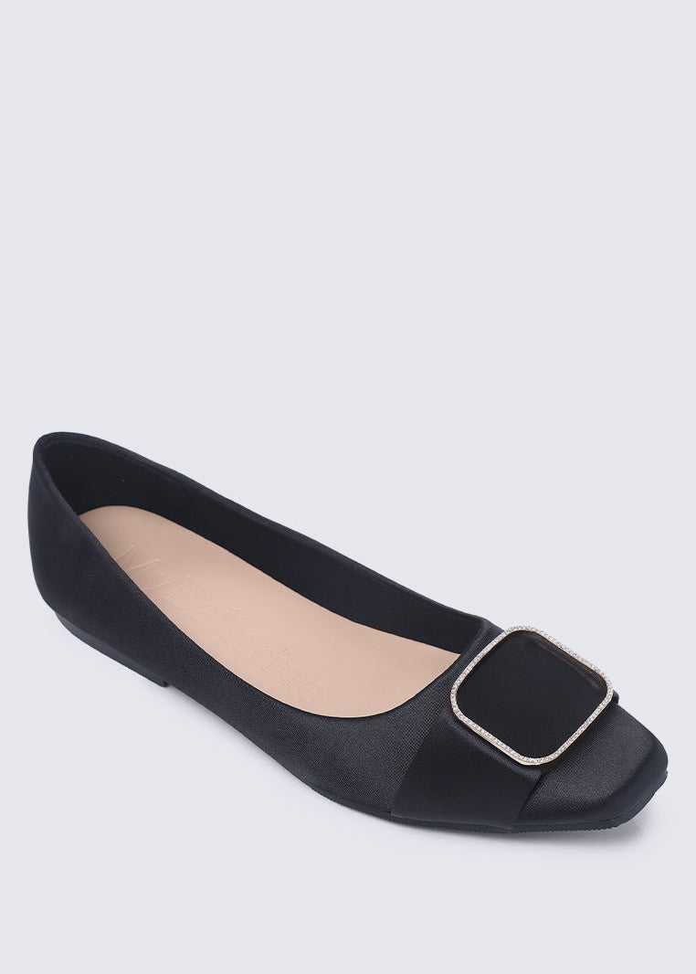 Emilie Comfy Ballerina In Black - myballerine