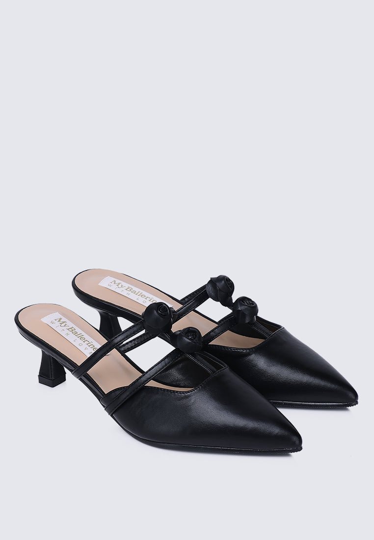 Enchantée Comfy Heels In BlackHeels - myballerine