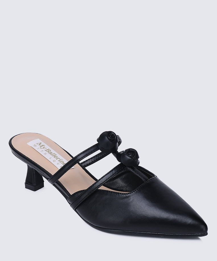 Enchant??e Comfy Heels In BlackShoes - myballerine
