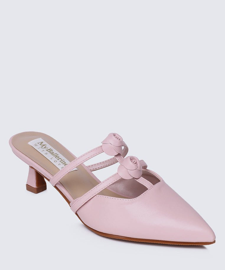 Enchant??e Comfy Heels In PinkShoes - myballerine