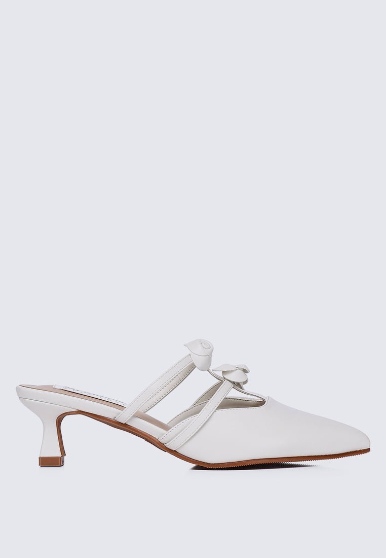 Enchantée Comfy Heels In WhiteHeels - myballerine