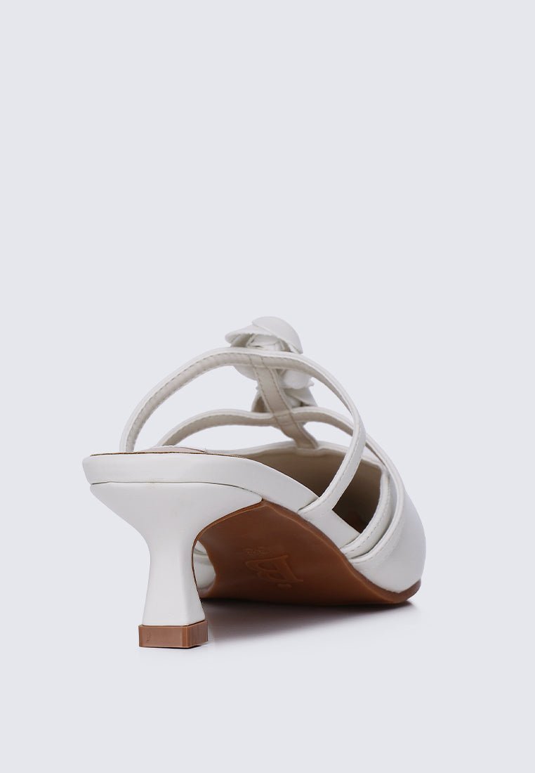 Enchantée Comfy Heels In WhiteHeels - myballerine