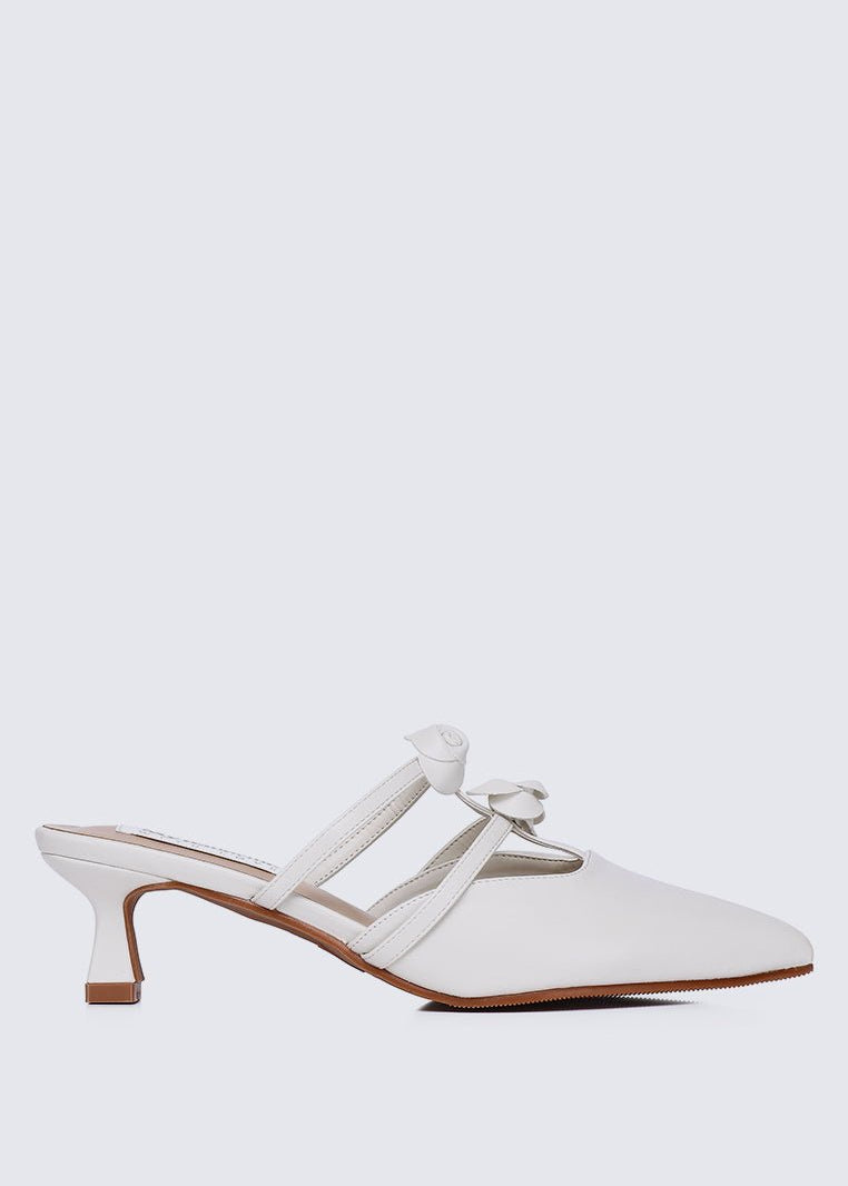 Enchant??e Comfy Heels In WhiteShoes - myballerine