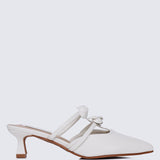 Enchant??e Comfy Heels In WhiteShoes - myballerine