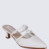 Enchant??e Comfy Heels In WhiteShoes - myballerine