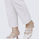 Enchant??e Comfy Heels In WhiteShoes - myballerine