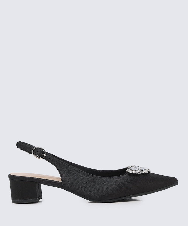 Esme Comfy Heels In Black - myballerine