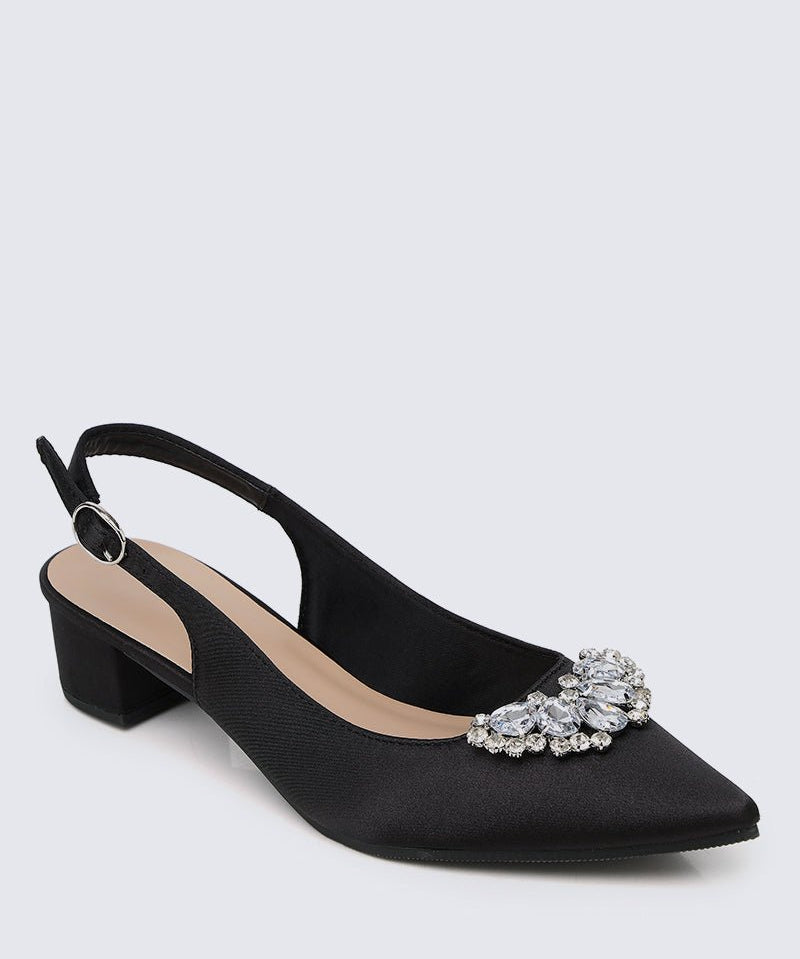 Esme Comfy Heels In Black - myballerine