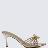 Eternal Blossom Comfy Heels In In GoldHeels - myballerine