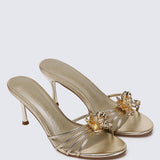 Eternal Blossom Comfy Heels In In GoldHeels - myballerine