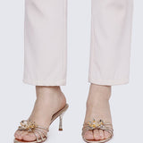 Eternal Blossom Comfy Heels In In GoldHeels - myballerine