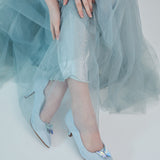 Fairytale Fantasy Comfy Pumps In Blue - myballerine