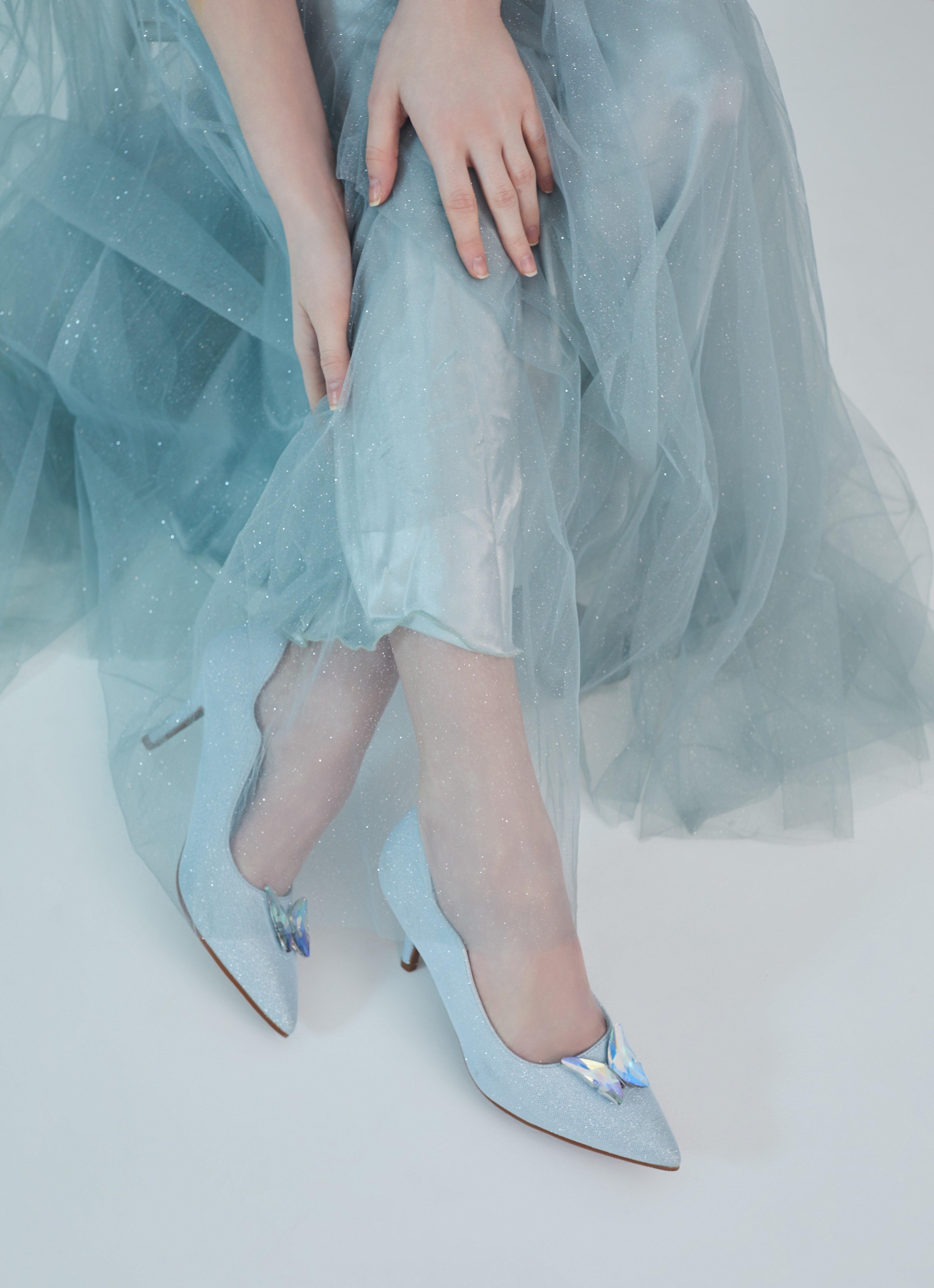 Fairytale Fantasy Comfy Pumps In Blue - myballerine