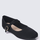 Faye FlexFit Comfy Ballerina In BlackBallerina - myballerine