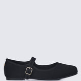 Faye FlexFit Comfy Ballerina In BlackBallerina - myballerine