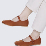 Faye FlexFit Comfy Ballerina In BrownBallerina - myballerine