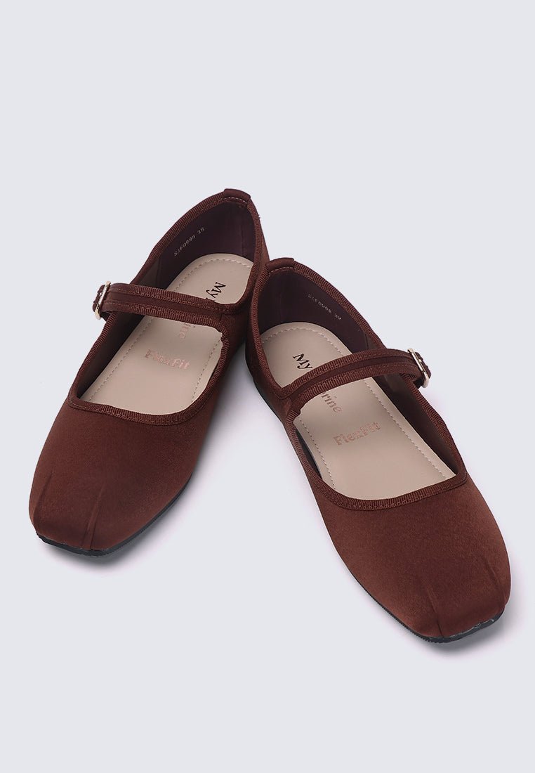 Faye FlexFit Comfy Ballerina In EspressoBallerina - myballerine