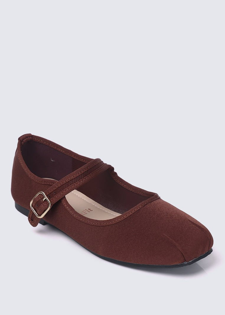 Faye FlexFit Comfy Ballerina In EspressoBallerina - myballerine