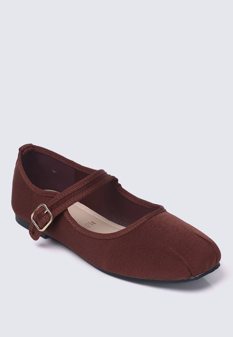 Faye FlexFit Comfy Ballerina In EspressoBallerina - myballerine