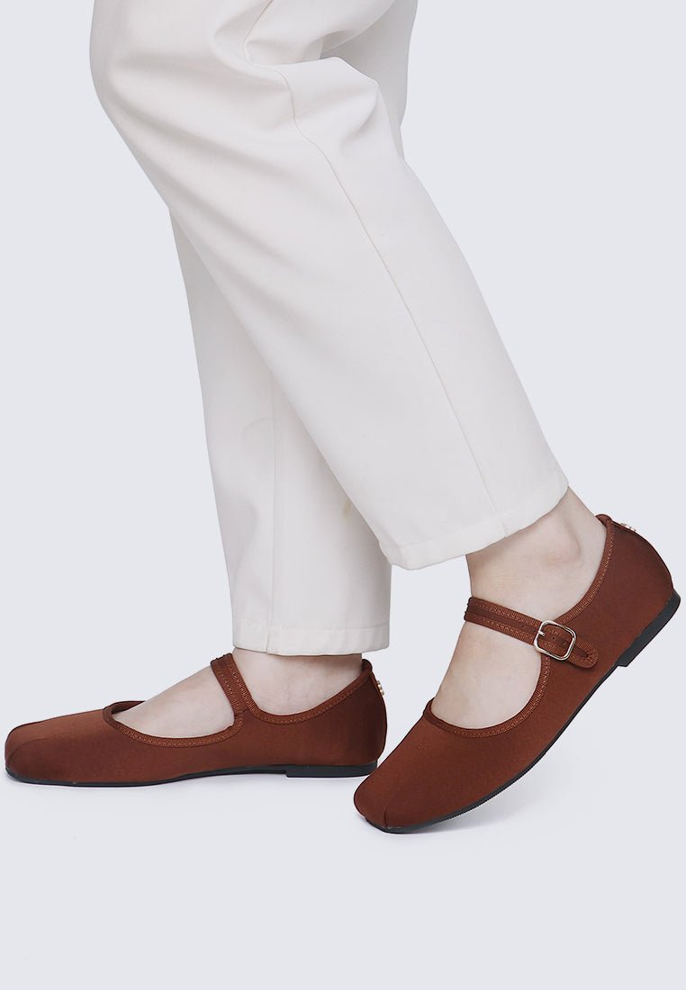 Faye FlexFit Comfy Ballerina In EspressoBallerina - myballerine