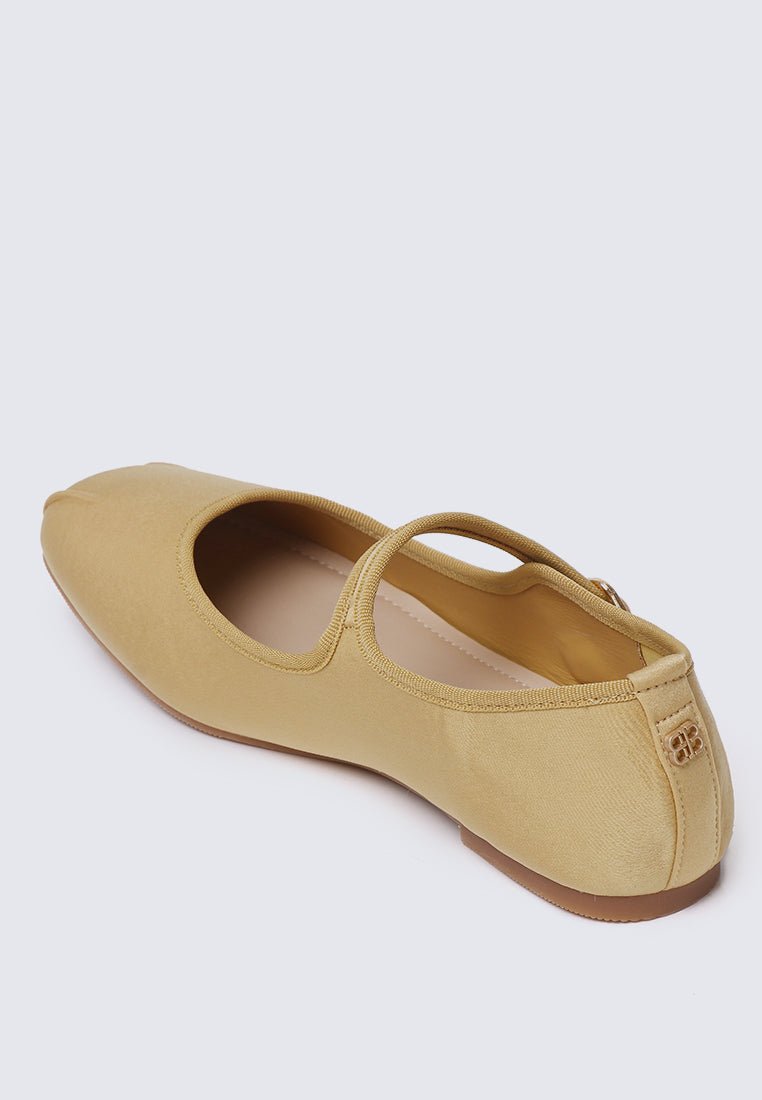 Faye FlexFit Comfy Ballerina In MustardBallerina - myballerine