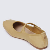 Faye FlexFit Comfy Ballerina In MustardBallerina - myballerine