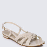 Finley Comfy Sandals In AlmondSandals - myballerine