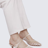 Fioren Comfy Heels In ChampagneHeels - myballerine