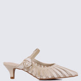 Fioren Comfy Heels In ChampagneHeels - myballerine