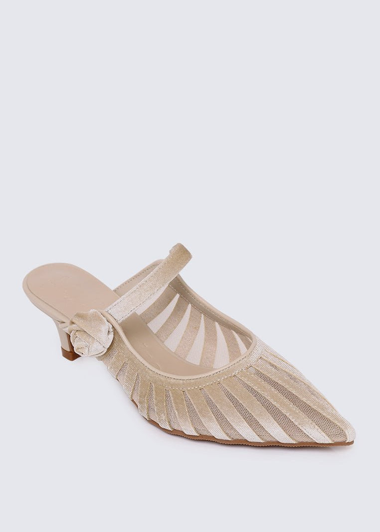 Fioren Comfy Heels In ChampagneHeels - myballerine