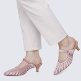 Fioren Comfy Heels In Rose GoldHeels - myballerine