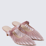 Fioren Comfy Heels In Rose GoldHeels - myballerine