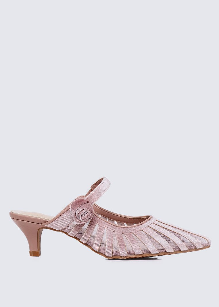 Fioren Comfy Heels In Rose GoldHeels - myballerine