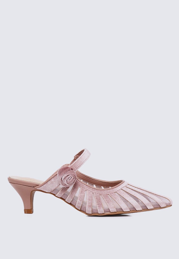 Fioren Comfy Heels In Rose GoldHeels - myballerine